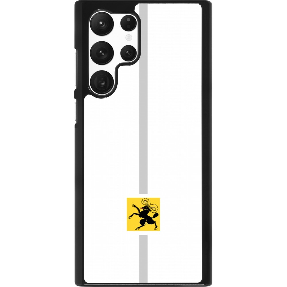 Samsung Galaxy S22 Ultra Case Hülle - Kanton SH weiss