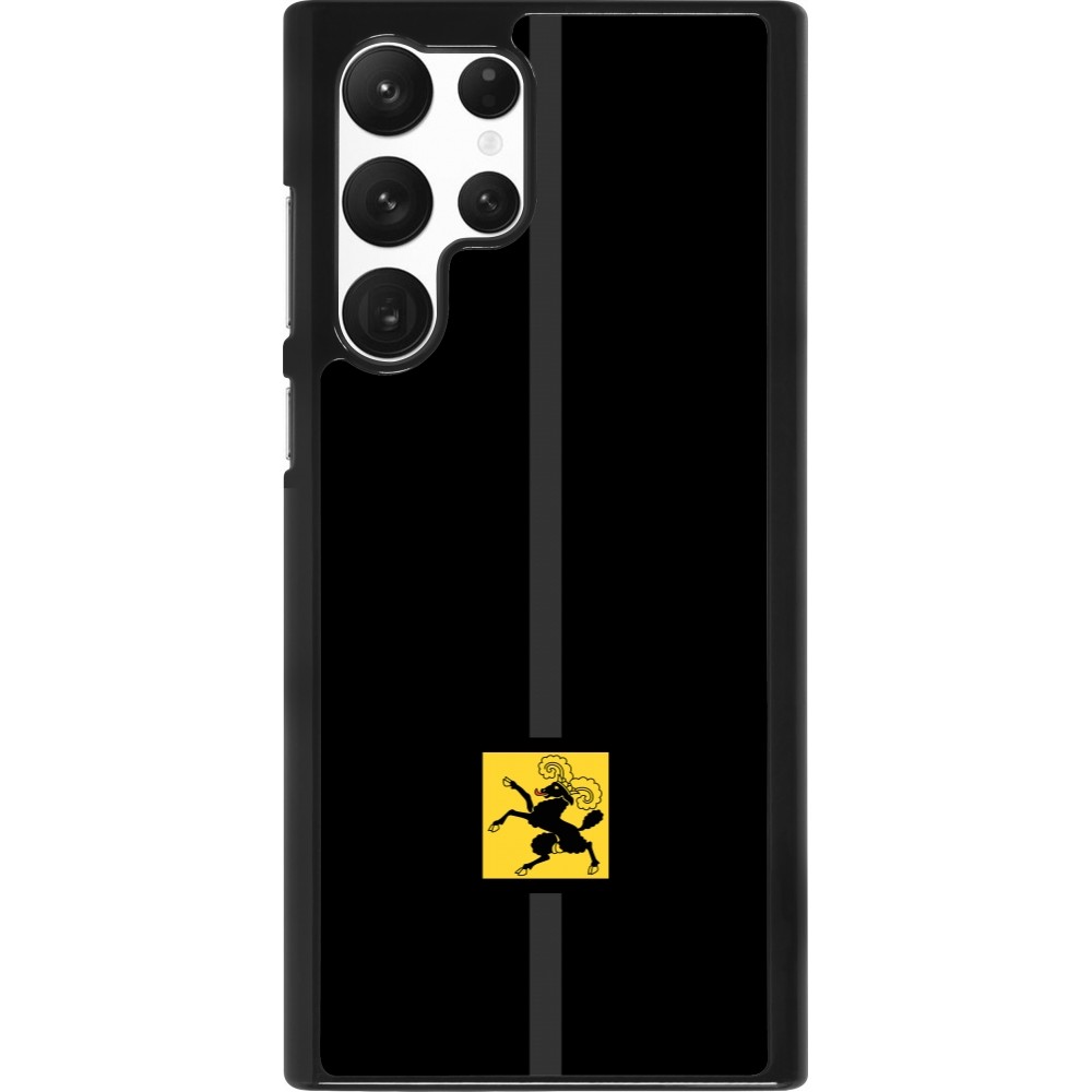 Samsung Galaxy S22 Ultra Case Hülle - Kanton SH schwarz
