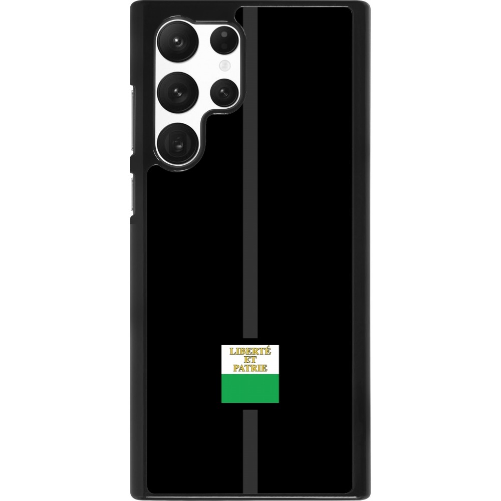 Samsung Galaxy S22 Ultra Case Hülle - Kanton VD schwarz