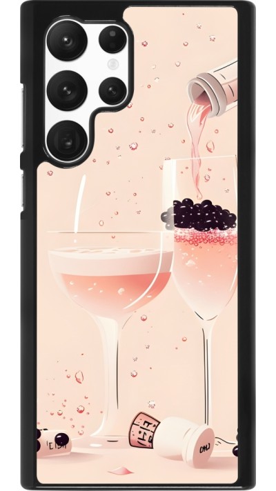 Samsung Galaxy S22 Ultra Case Hülle - Champagne Pouring Pink