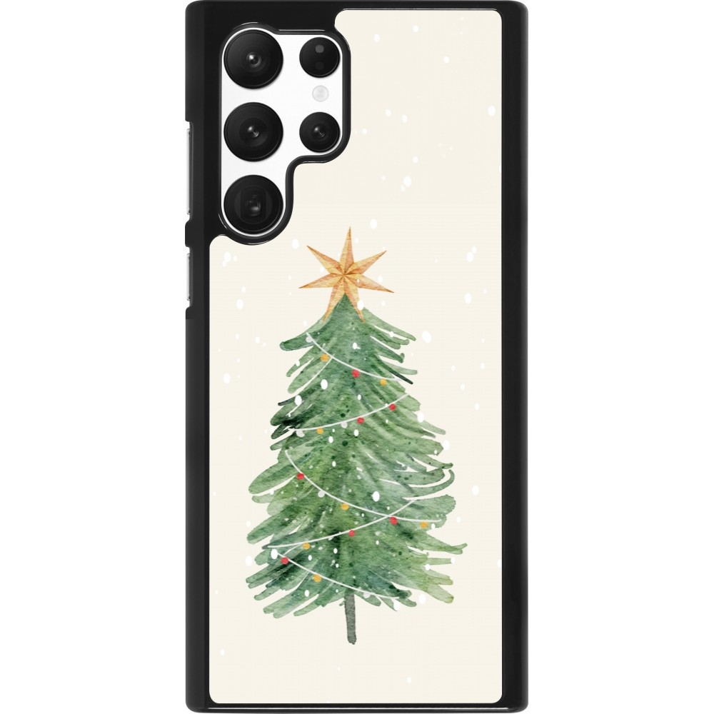 Coque Samsung Galaxy S22 Ultra - Christmas 25 Sketch Tree