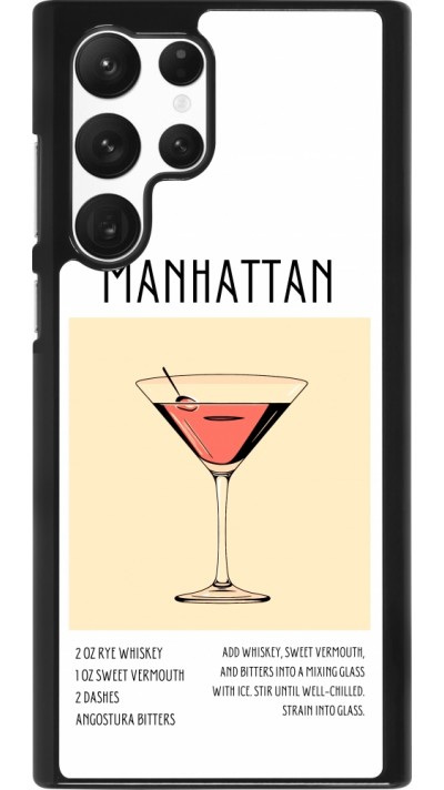 Samsung Galaxy S22 Ultra Case Hülle - Cocktail Rezept Manhattan