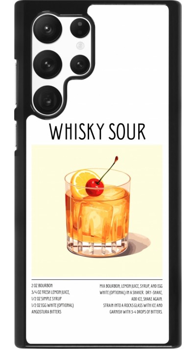 Samsung Galaxy S22 Ultra Case Hülle - Cocktail Rezept Whisky Sour