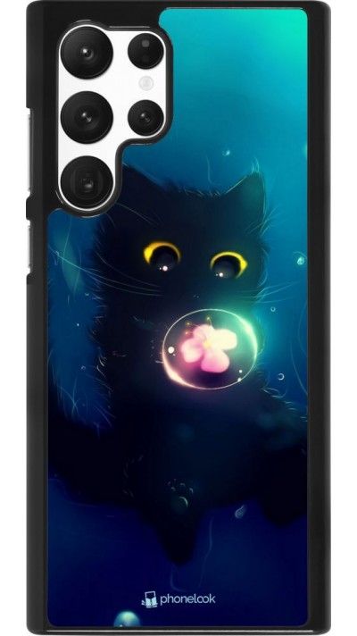 Coque Samsung Galaxy S22 Ultra - Cute Cat Bubble
