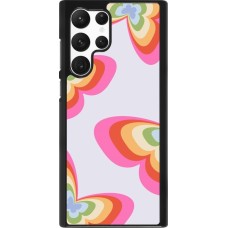 Samsung Galaxy S22 Ultra Case Hülle - Easter 2024 rainbow butterflies