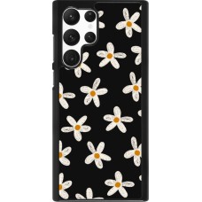 Samsung Galaxy S22 Ultra Case Hülle - Easter 2024 white on black flower
