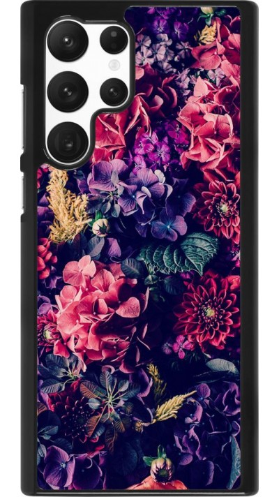 Coque Samsung Galaxy S22 Ultra - Flowers Dark