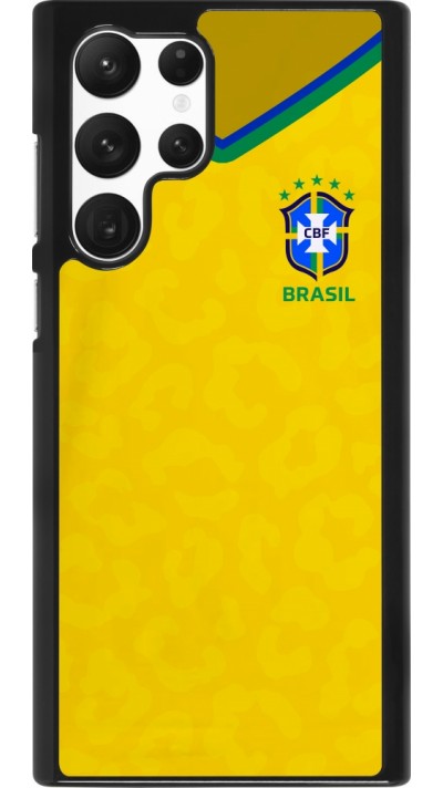 Samsung Galaxy S22 Ultra Case Hülle - Brasilien 2022 personalisierbares Fußballtrikot