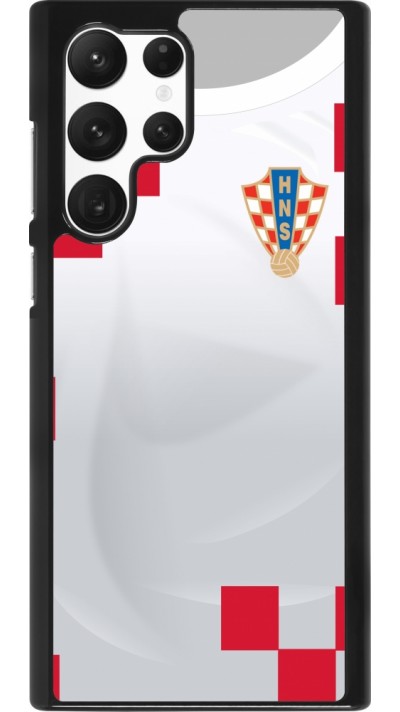 Coque Samsung Galaxy S22 Ultra - Maillot de football Croatie 2022 personnalisable