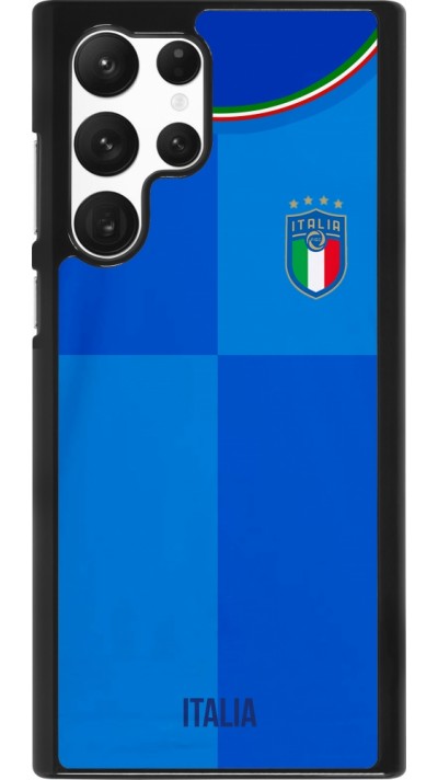 Coque Samsung Galaxy S22 Ultra - Maillot de football Italie 2022 personnalisable