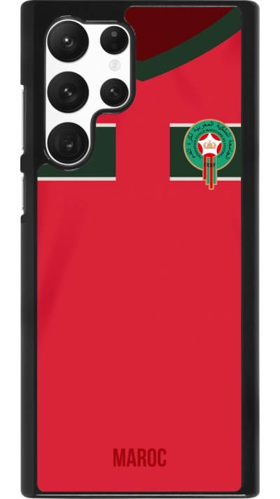 Coque Samsung Galaxy S22 Ultra - Maillot de football Maroc 2022 personnalisable