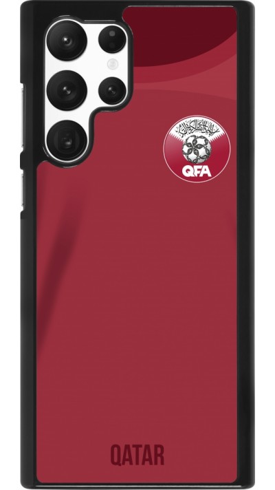 Coque Samsung Galaxy S22 Ultra - Maillot de football Qatar 2022 personnalisable