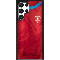 Coque Samsung Galaxy S22 Ultra - Maillot de football République Tchèque personnalisable
