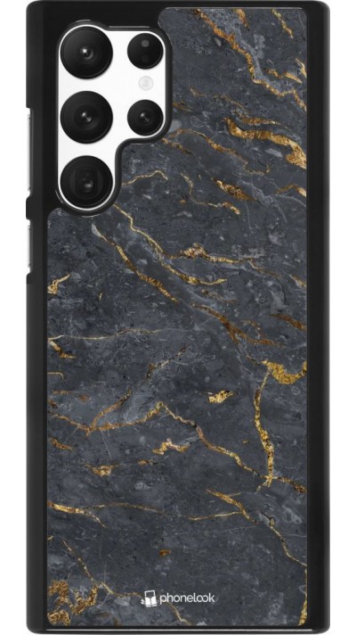 Coque Samsung Galaxy S22 Ultra - Grey Gold Marble