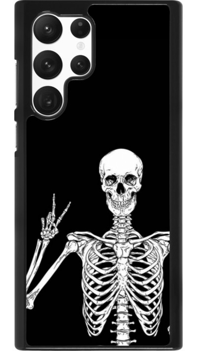 Coque Samsung Galaxy S22 Ultra - Halloween 2023 peace skeleton