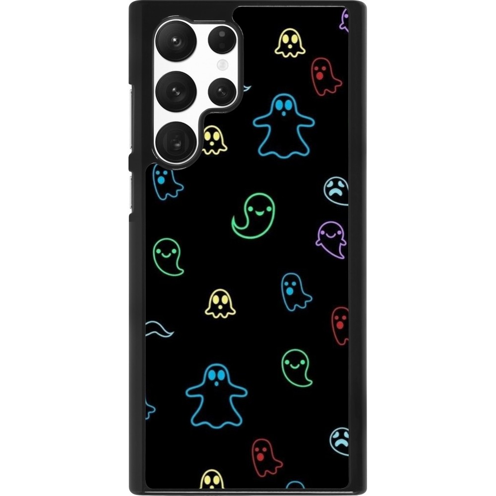 Coque Samsung Galaxy S22 Ultra - Halloween 2024 colorful ghosts