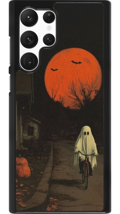 Coque Samsung Galaxy S22 Ultra - Halloween 2025 Ghost on a bicycle