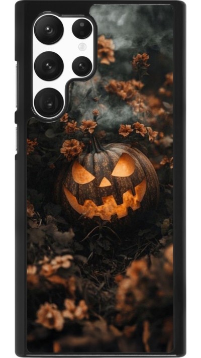 Coque Samsung Galaxy S22 Ultra - Halloween 2025 Pumpkin with flowers