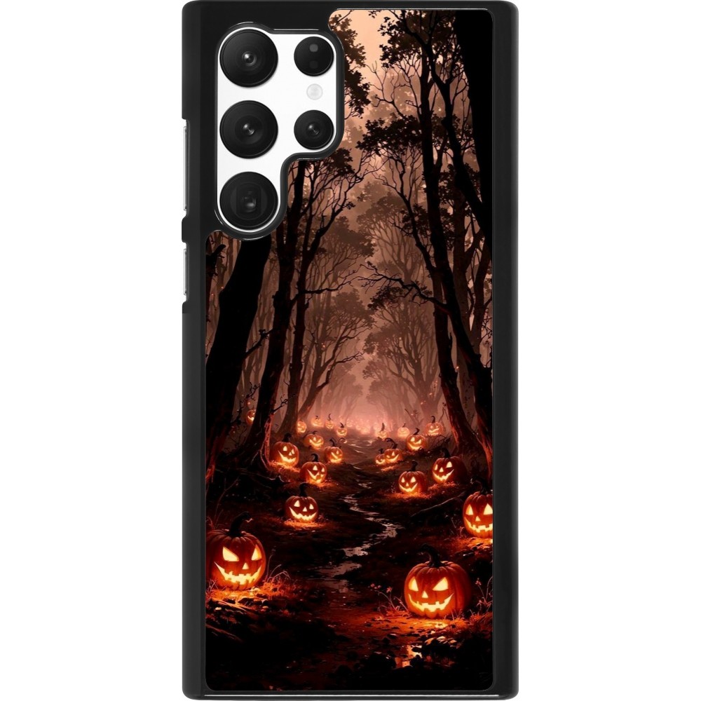 Coque Samsung Galaxy S22 Ultra - Halloween 2025 Road of Terrifying Pumpkins