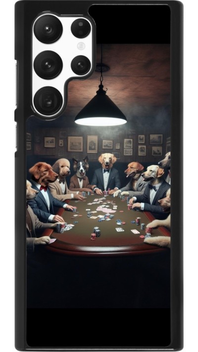 Samsung Galaxy S22 Ultra Case Hülle - Die Pokerhunde