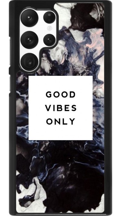 Coque Samsung Galaxy S22 Ultra - Marble Good Vibes Only