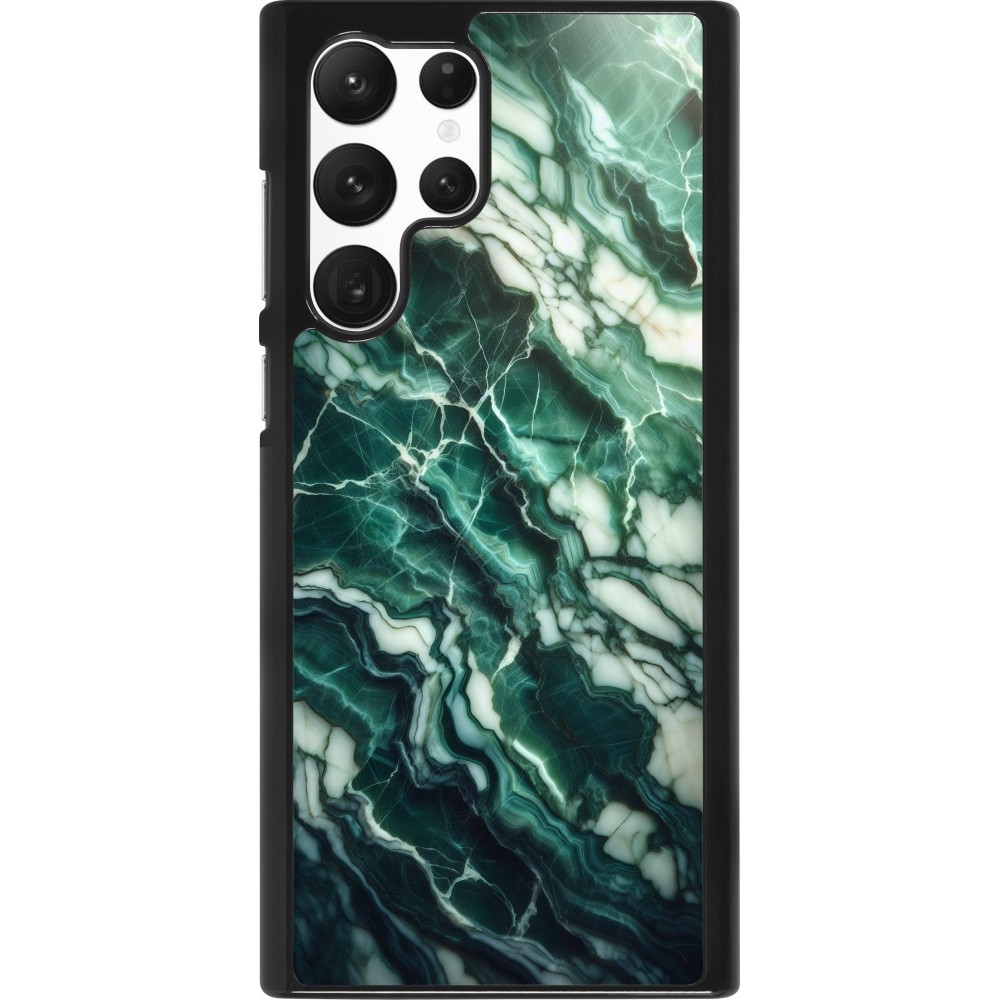 Samsung Galaxy S22 Ultra Case Hülle - Majestätischer grüner Marmor