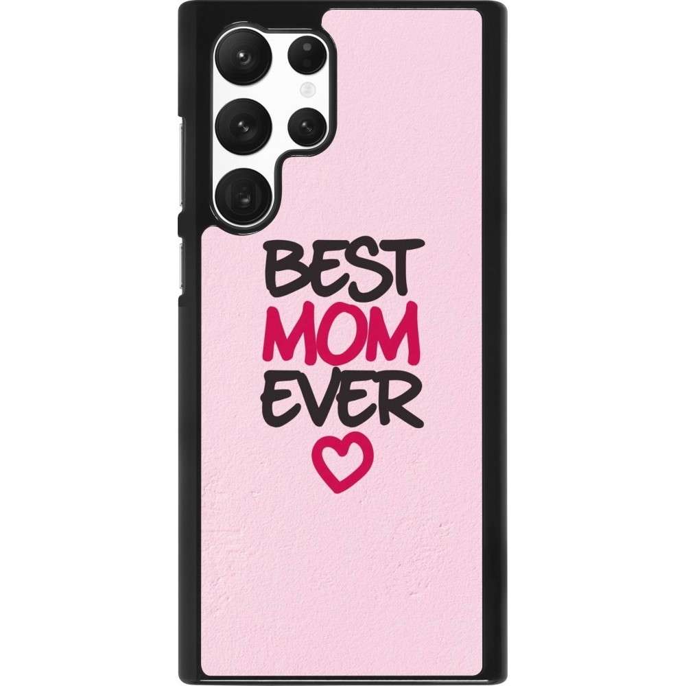 Samsung Galaxy S22 Ultra Case Hülle - Mom 2023 best Mom ever pink