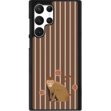 Samsung Galaxy S22 Ultra Case Hülle - Monkey with stripes