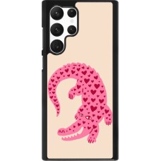 Samsung Galaxy S22 Ultra Case Hülle - Pink crocodile 2026