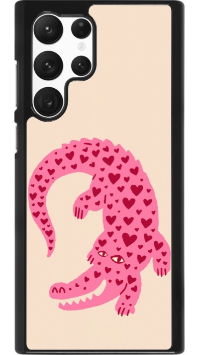 Samsung Galaxy S22 Ultra Case Hülle - Pink crocodile 2026