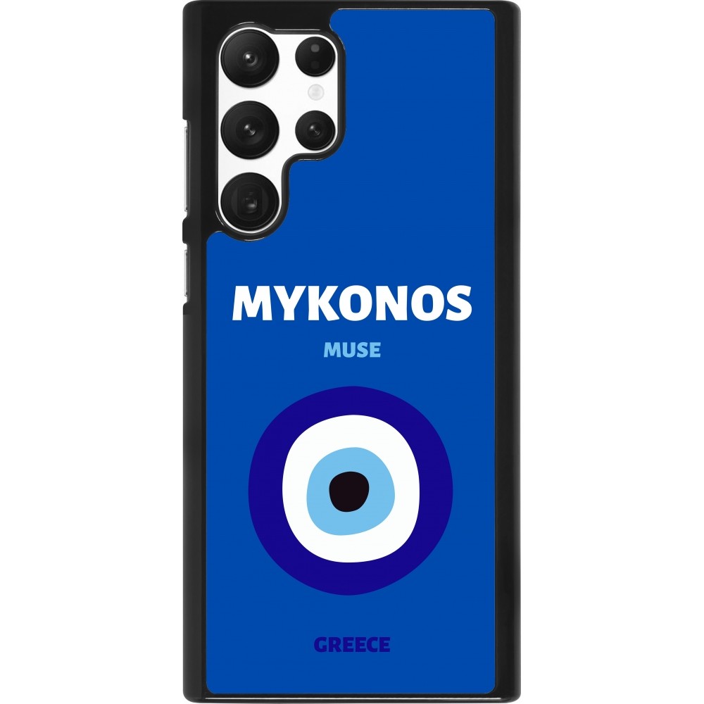 Samsung Galaxy S22 Ultra Case Hülle - Pop Summer Destination Mykonos