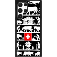 Coque Samsung Galaxy S22 Ultra - Poya Suisse 1 noir