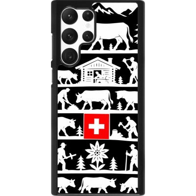 Coque Samsung Galaxy S22 Ultra - Poya Suisse 1 noir