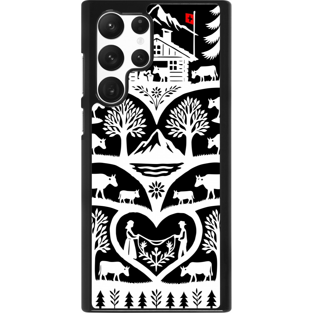 Coque Samsung Galaxy S22 Ultra - Poya Suisse 2 noir