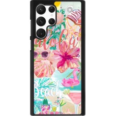 Coque Samsung Galaxy S22 Ultra - Preppy Collage Aloha