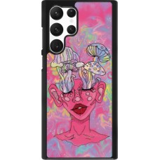 Coque Samsung Galaxy S22 Ultra - Psychedelic pink mushroom