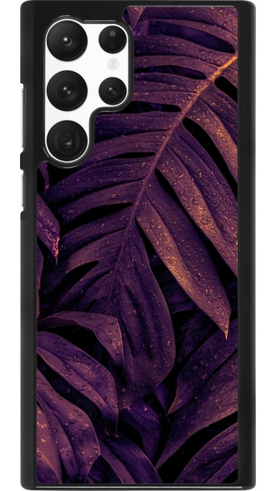 Coque Samsung Galaxy S22 Ultra - Purple Light Leaves