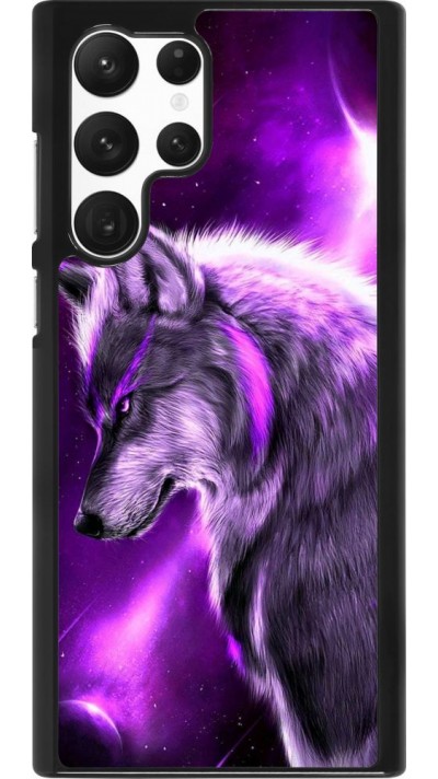 Hülle Samsung Galaxy S22 Ultra - Purple Sky Wolf