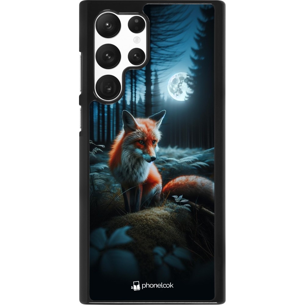 Samsung Galaxy S22 Ultra Case Hülle - Fuchs Mond Wald