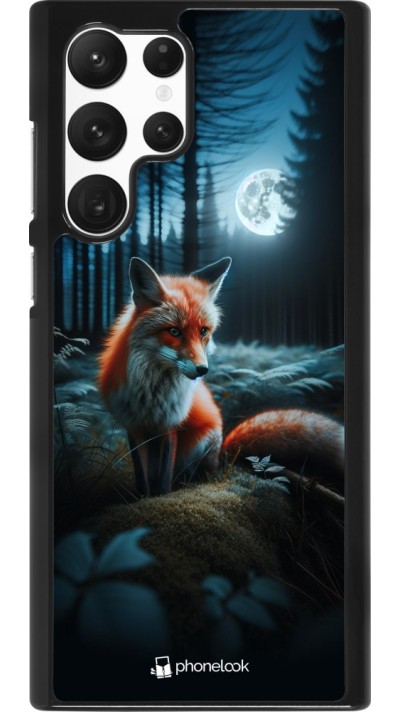 Coque Samsung Galaxy S22 Ultra - Renard lune forêt
