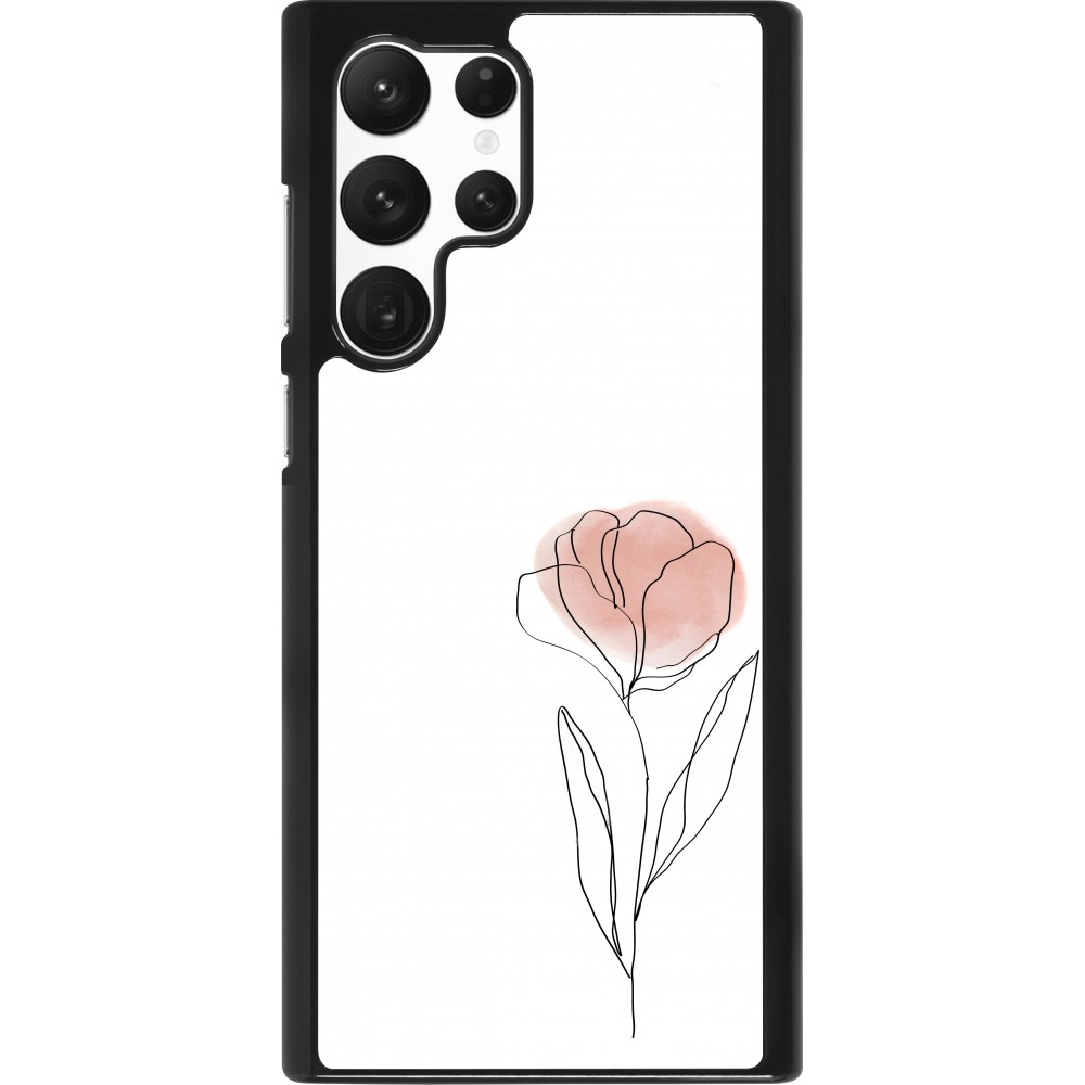 Samsung Galaxy S22 Ultra Case Hülle - Spring 23 minimalist flower