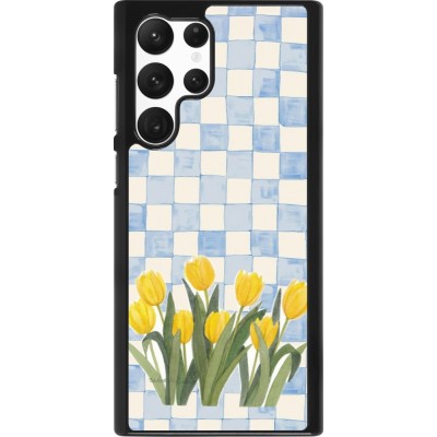 Coque Samsung Galaxy S22 Ultra - Blue vichy tulips Spring 2026