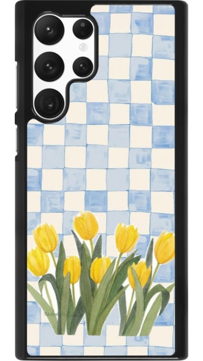 Samsung Galaxy S22 Ultra Case Hülle - Blue vichy tulips Spring 2026