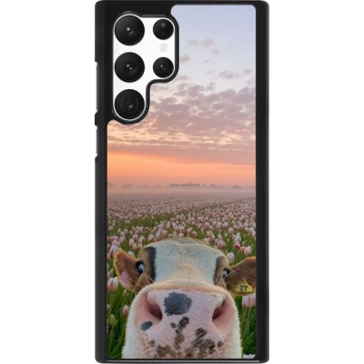 Coque Samsung Galaxy S22 Ultra - Cow with tulips Spring 2026