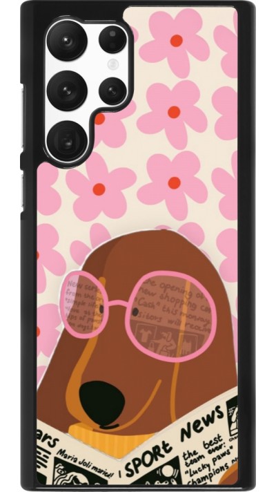 Samsung Galaxy S22 Ultra Case Hülle - Dog with newspaper Spring 2026