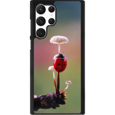 Coque Samsung Galaxy S22 Ultra - Ladybird on a mushroom Spring 2026