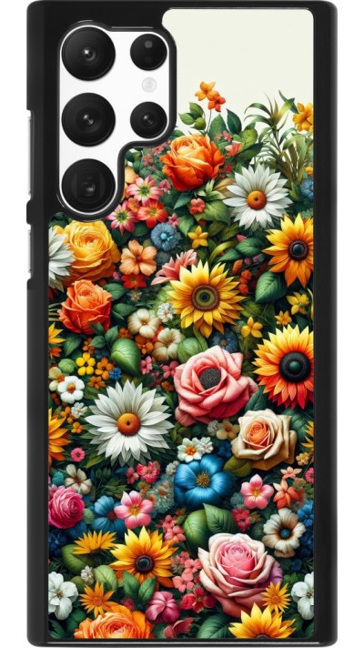Samsung Galaxy S22 Ultra Case Hülle - Sommer Blumenmuster
