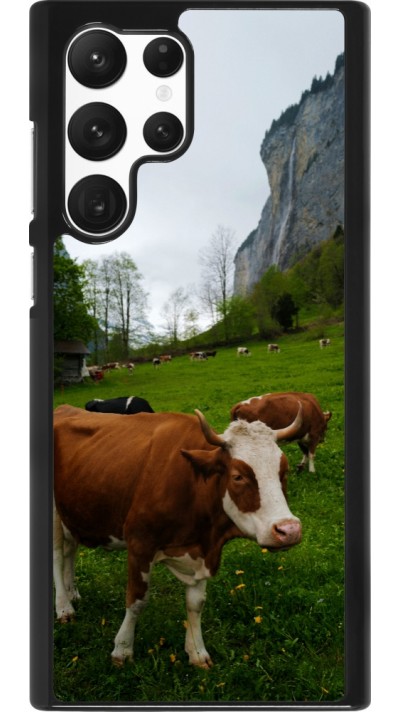 Samsung Galaxy S22 Ultra Case Hülle -  Nationalfeiertag Schweiz Kühe