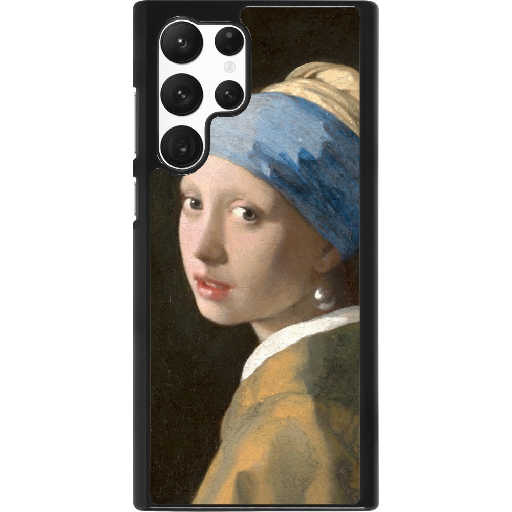 Coque Samsung Galaxy S22 Ultra - Tableau art - La Jeune fille à la perle - Johannes Vermeer