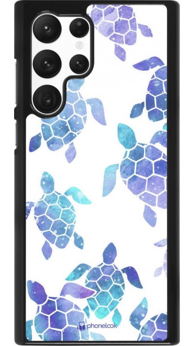 Coque Samsung Galaxy S22 Ultra - Turtles pattern watercolor